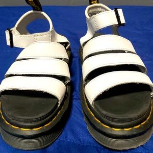 White Doc Marten Blaire Sandals